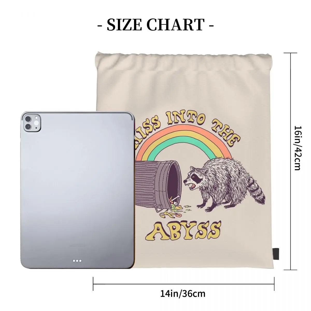 Hiss Into The Abyss バックパックカジュアルポータ​​ブル巾着バッグスポーツバッグブックバッグ男性女性学校