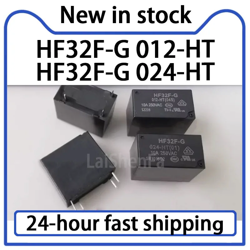 5PCS HF32F-G 012 024-HT Relay 4-pin 10A Set Normally Open 12V 24V Stock