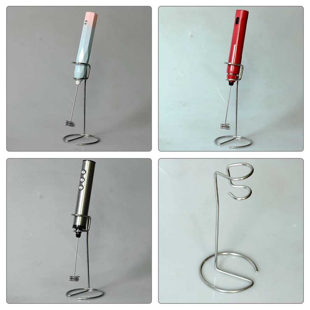 

Stainless Steel Egg Beater Holder Milk Frother Rack Kitchen Mixer Bracket Blender St Eggbeater Rest Practical Storage