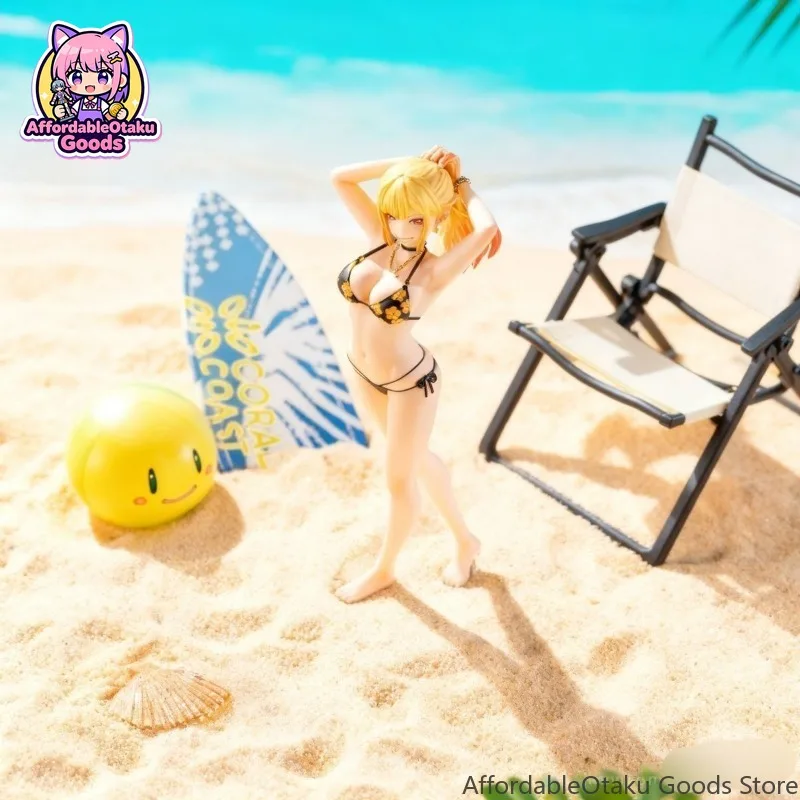 My Dress-Up Darling Marin Kitagawa Swimsuit Version 21CM Pre-painted Full Body Anime Figure Limited Collector Model Shelf Desk