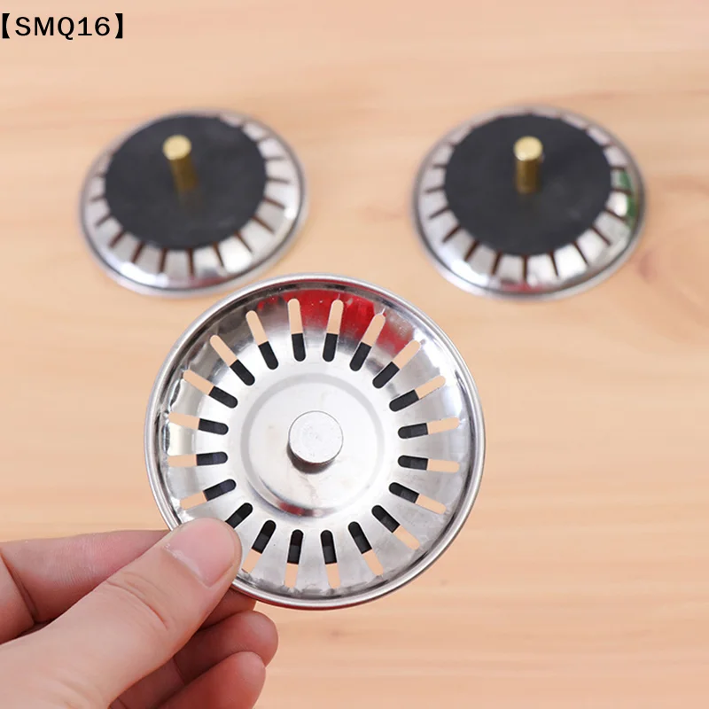2pcs Kitchen Sink Strainer Stopper Waste Plug Sink Filter Filtre Sink Strainer Filter Floor Drain Kitchen Tools【SMQ】