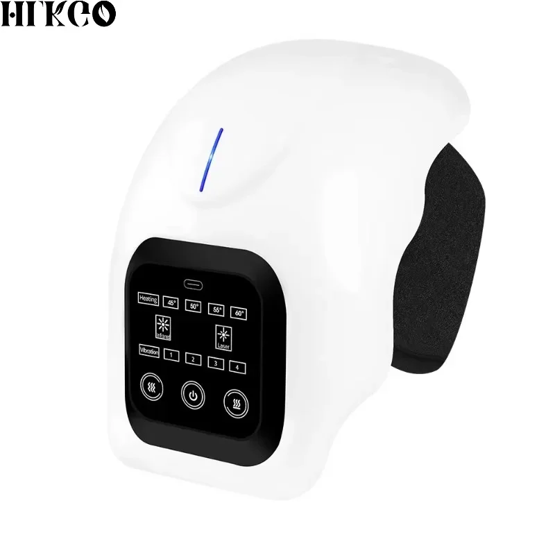 Cordless Knee Massage Tool Heat Vibration 3 Levels 10 Min Auto Off Relax Joint Stiff Discomfort Knee Care Home Use