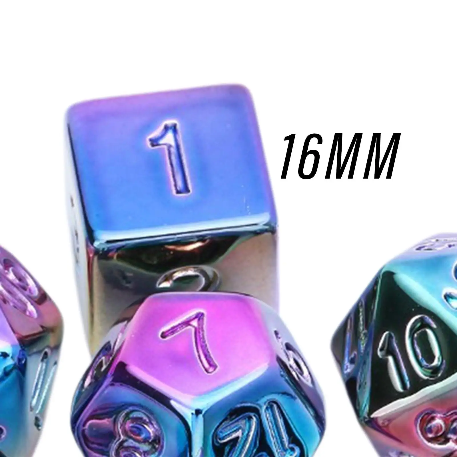 

7Pcs Polyhedral Dices Set Game Dice Set Game Accessories Lightwheigt for Entertainment Role Playing