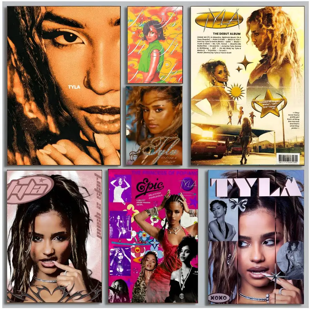 Dynamic Singer T-Tyla Poster Modern Wall Art Bedroom Living Room Print Unframed