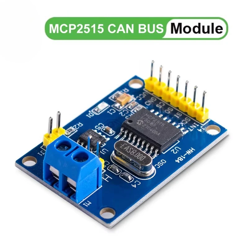 MCP2515 CAN Bus Module with TJA1050 Receiver SPI Interface for Arduino Industrial Control Automotive Diagnostics