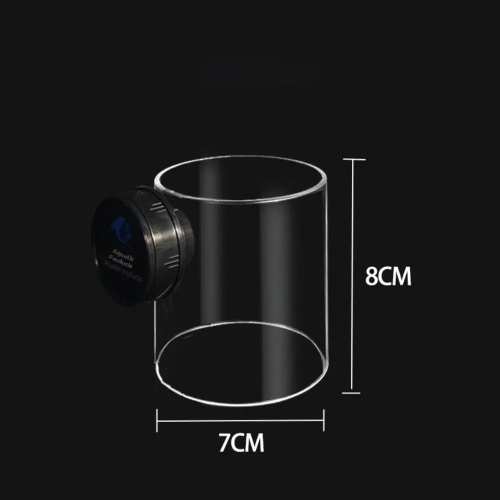 Suction Cups Fish Tank Feeder Acrylic Magnetic Mount Floating Fish Feeder Wall-Mounted Food Containment Aquarium Feeding Ring