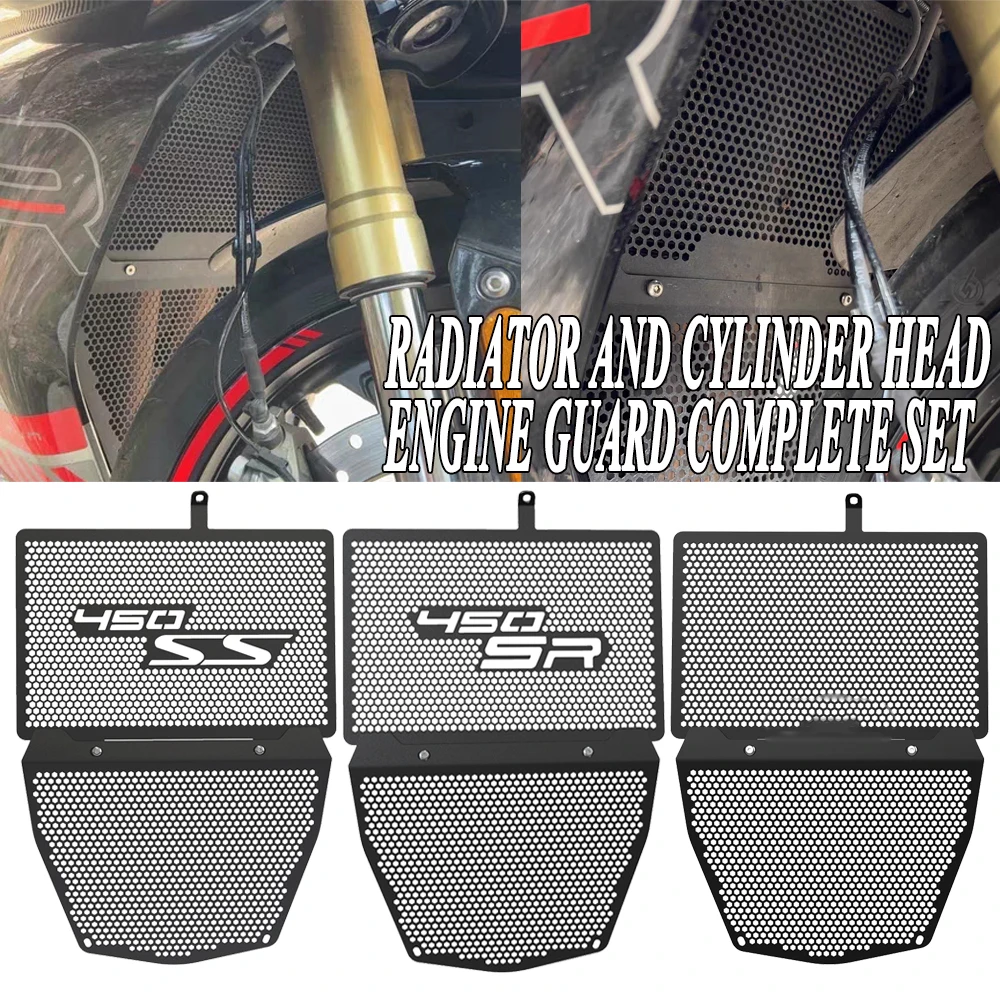 

For CFMOTO CF MOTO 450SR-S 450 SS 2023 2022 2024 450 SR 450SR 450SS Radiator Grill Guard oil cooler Guard Protection Cover Set