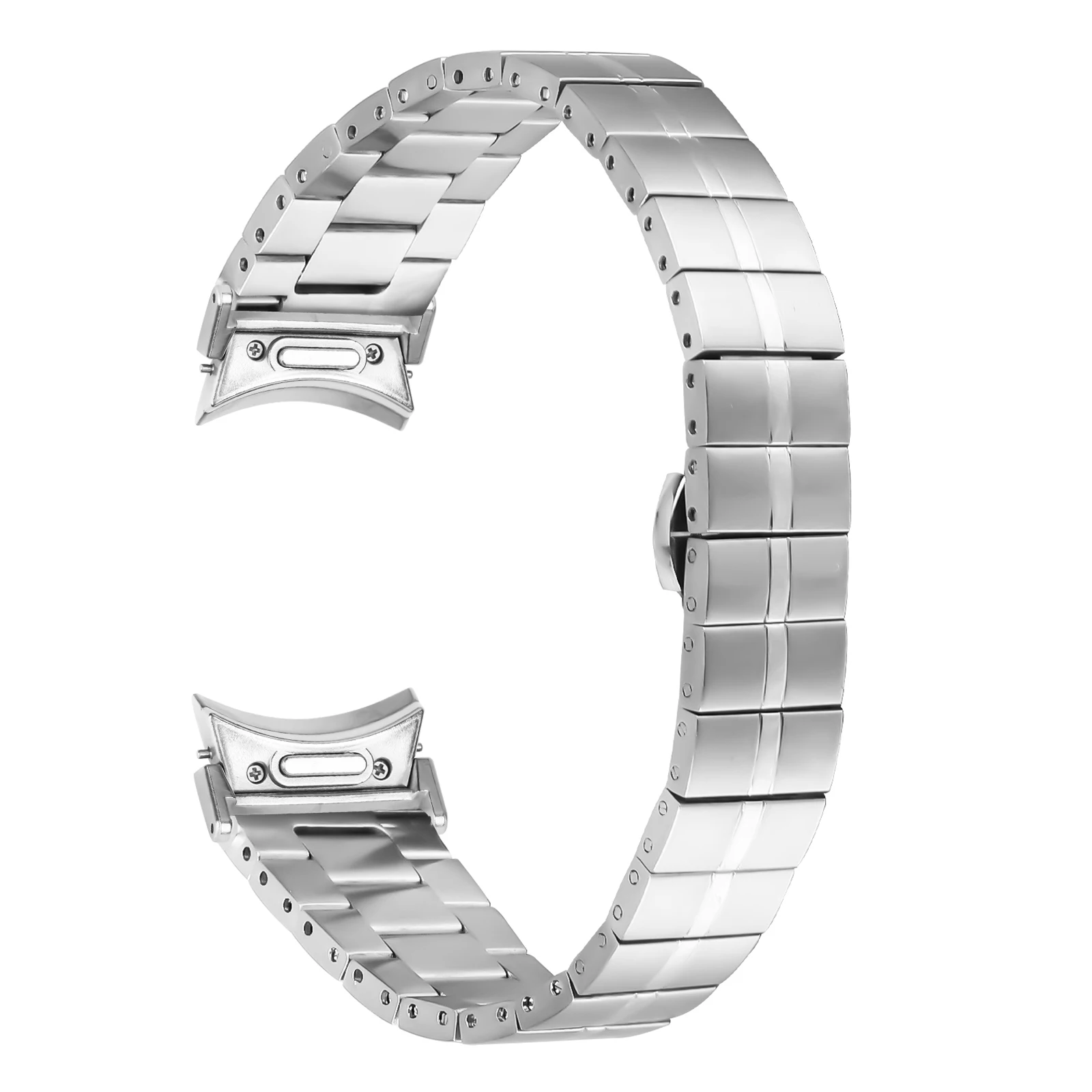 

For Samsung Galaxy Watch6 / Watch6 Classic Stainless Steel Smartwatch Strap Wrist Band - Silver