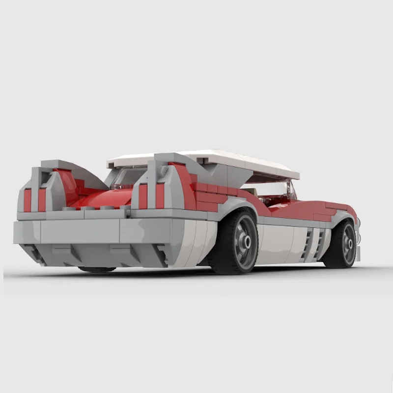 سرعة سباق السيارات نموذج MOC قوالب بناء الرجعية سيارة فاخرة وحدات التكنولوجيا الأطفال هدايا العيد تجميع اللعب البدلة