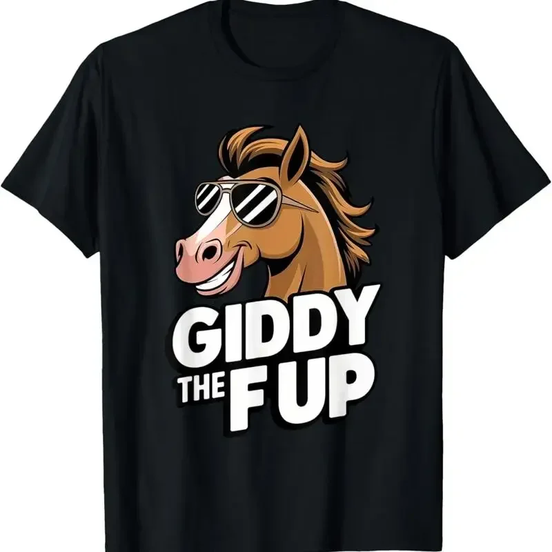 Race Horse Funny Derby Day Giddy The F Up T Shirt