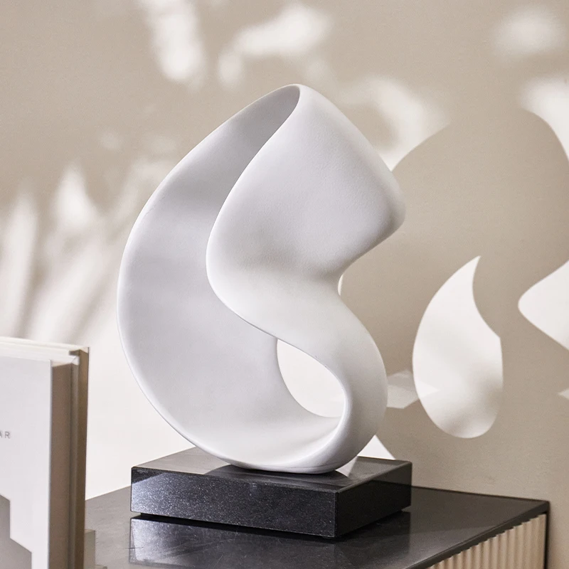 Home Decoration Interior Modern Dining Table Living Room White Resin Desktop Accessories