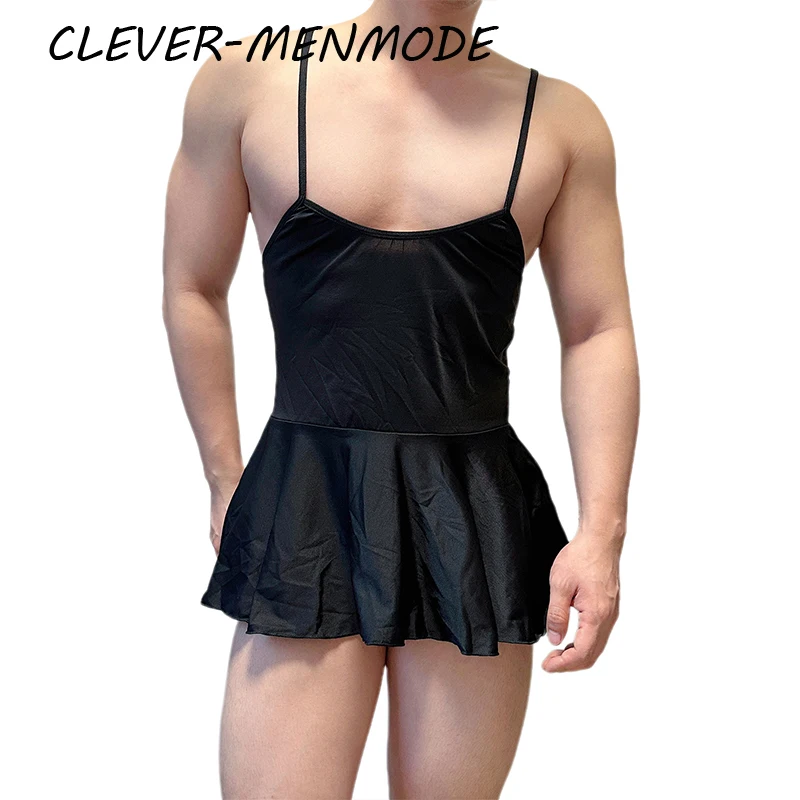 Sexy Suspender Skirt Open Back Nightdresses Bodysuit Pajamas Mini Sexy Short Dresses Daring Hot Rave Accessories Erotic Costume