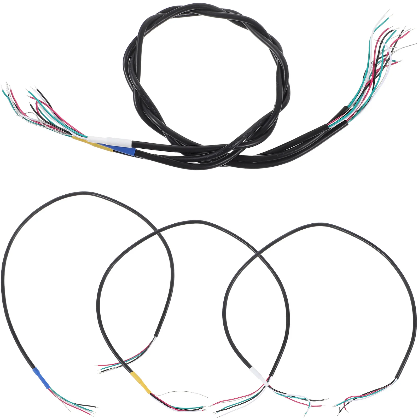 

6Pcs Shielded Guitar Wire 4 Core Pickup Cable Noise Reduction Easy Install Guitar Circuit Hookup Wiring Replacement Repair Kit