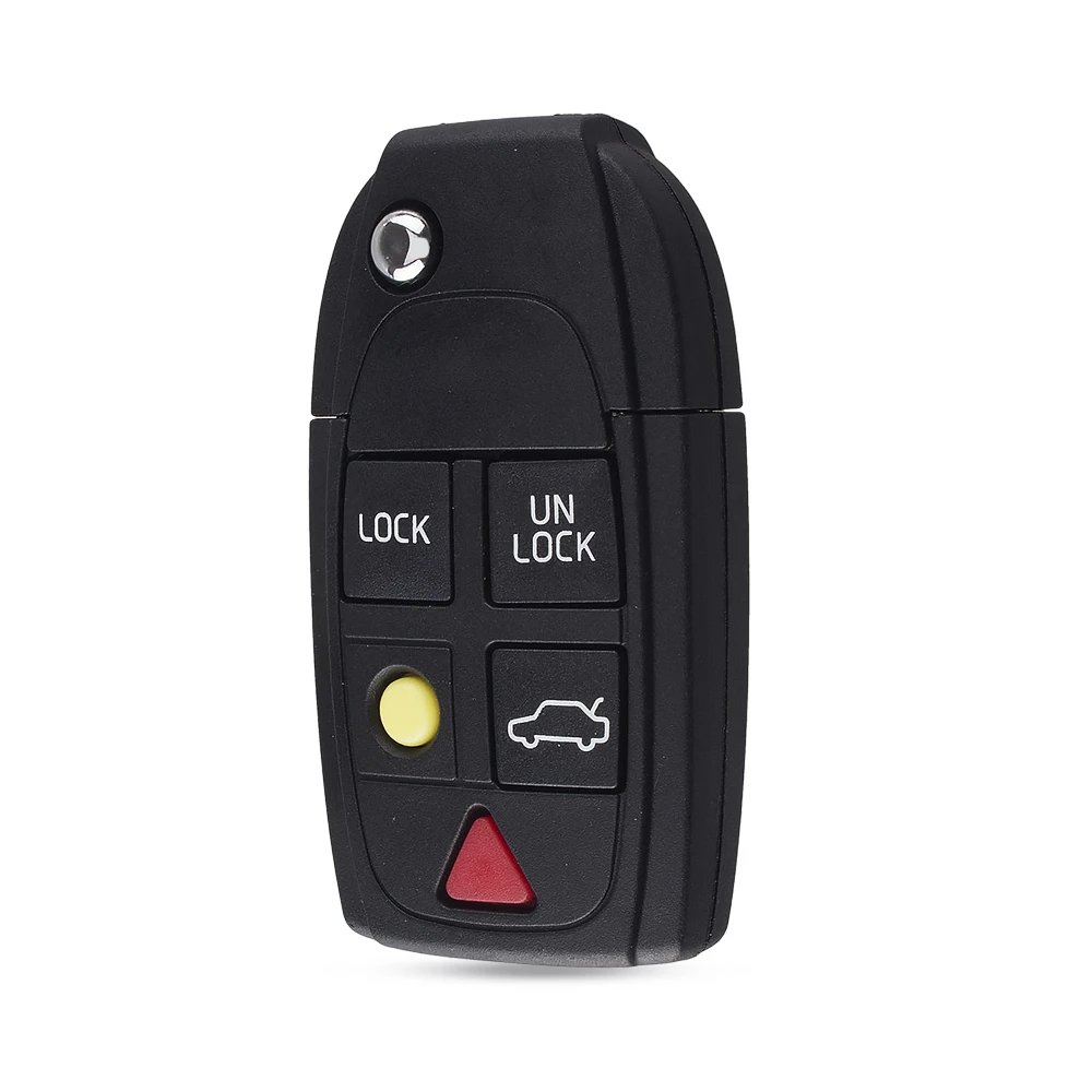 KEYYOU – coque de protection pour clé de voiture, pour Volvo S40 V40 D30 S60 S80 XC90 XC60, avec puce ID48, lame non coupée NE66