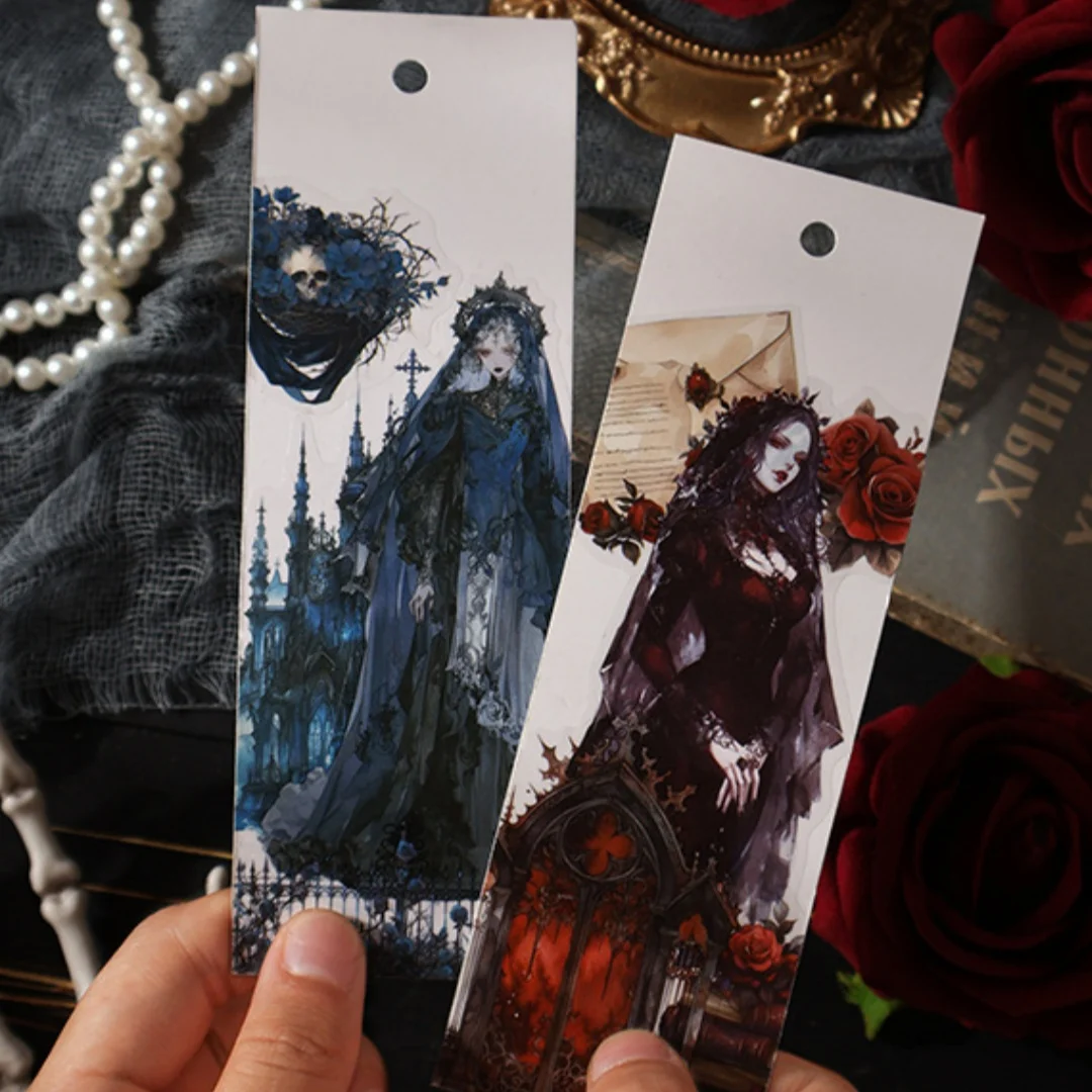 1 Set/20 Sheets of Gothic Dark Style Stickers Series, Creative Stickers for Journals, DIY Handmade Stickers, Decorative Stickers, Great Gift Choice! Suitable as Halloween & Christmas Gifts!