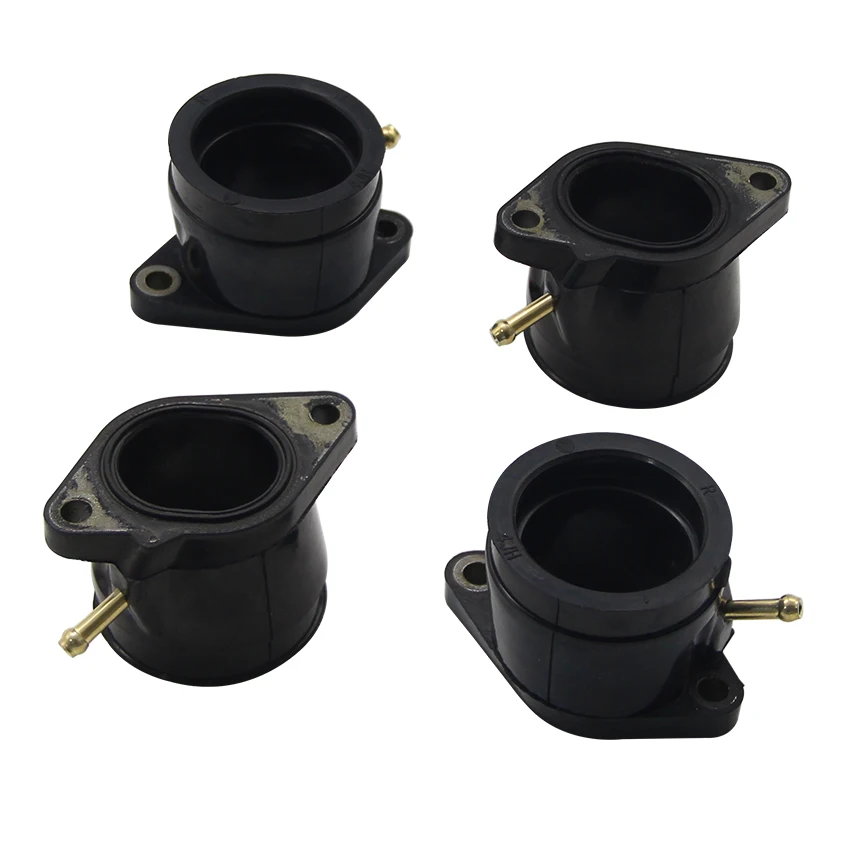 4pcs Carburetor Interface Adapter Intake Pipe For Yamaha 4JH-13586-02 4JH-13596-02 YZF600R Thundercat 1995-2007