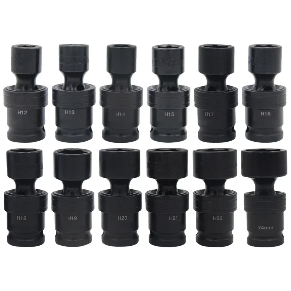 Adaptador de Chave Elétrica de Soquete Sextavado Universal de Polegadas Soquete Sextavado de Aço Cromo-molibdênio para Chave Pneumática 1224 mm