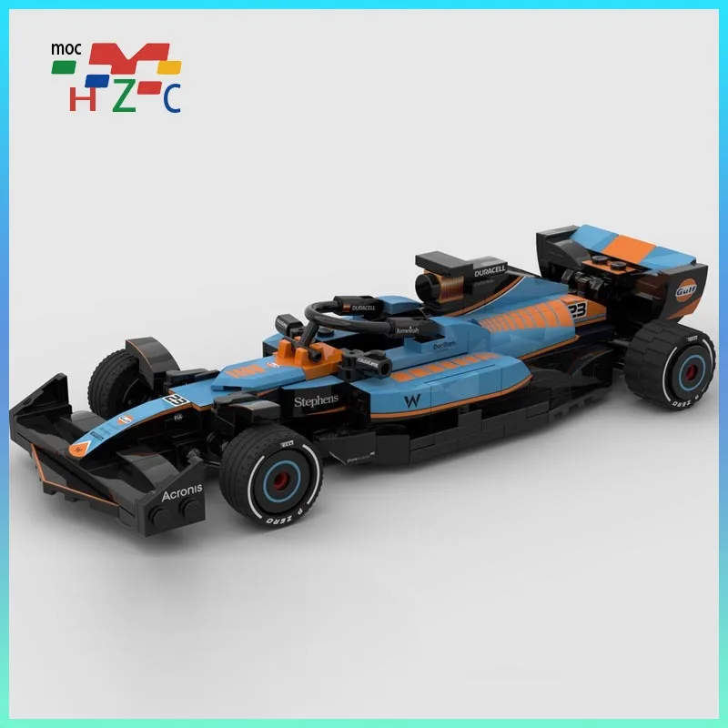 

New Testarossa MOC-160349 F1 FW-45 Team Stake Formula 1 Race Car Model Buiding Kit Creators Block Bricks Kid Toys Birthday Gifts