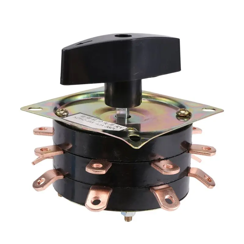 B62B-Welde Switch KDH-40 / 2-8 Contactor 8 Bit 2 Phase 16 Pin 40A Welding Machine Switch Rotary Switch Copper Needle Silver Plat