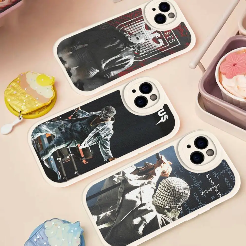 

Singer Kanye West Vultures 2 Leather Phone Case For IPhone 16 15 14 13 11 12 Pro Max Mini Plus Back Cover