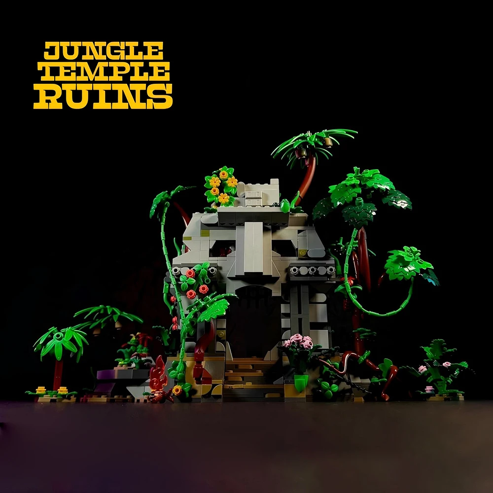 1391PCS MOC Oude Schattenjacht Architectuur Jungle Tempel Ruïnes Model Assemblage DIY Educatief speelgoed voor kinderen en jongens Cadeau - afbeelding 1