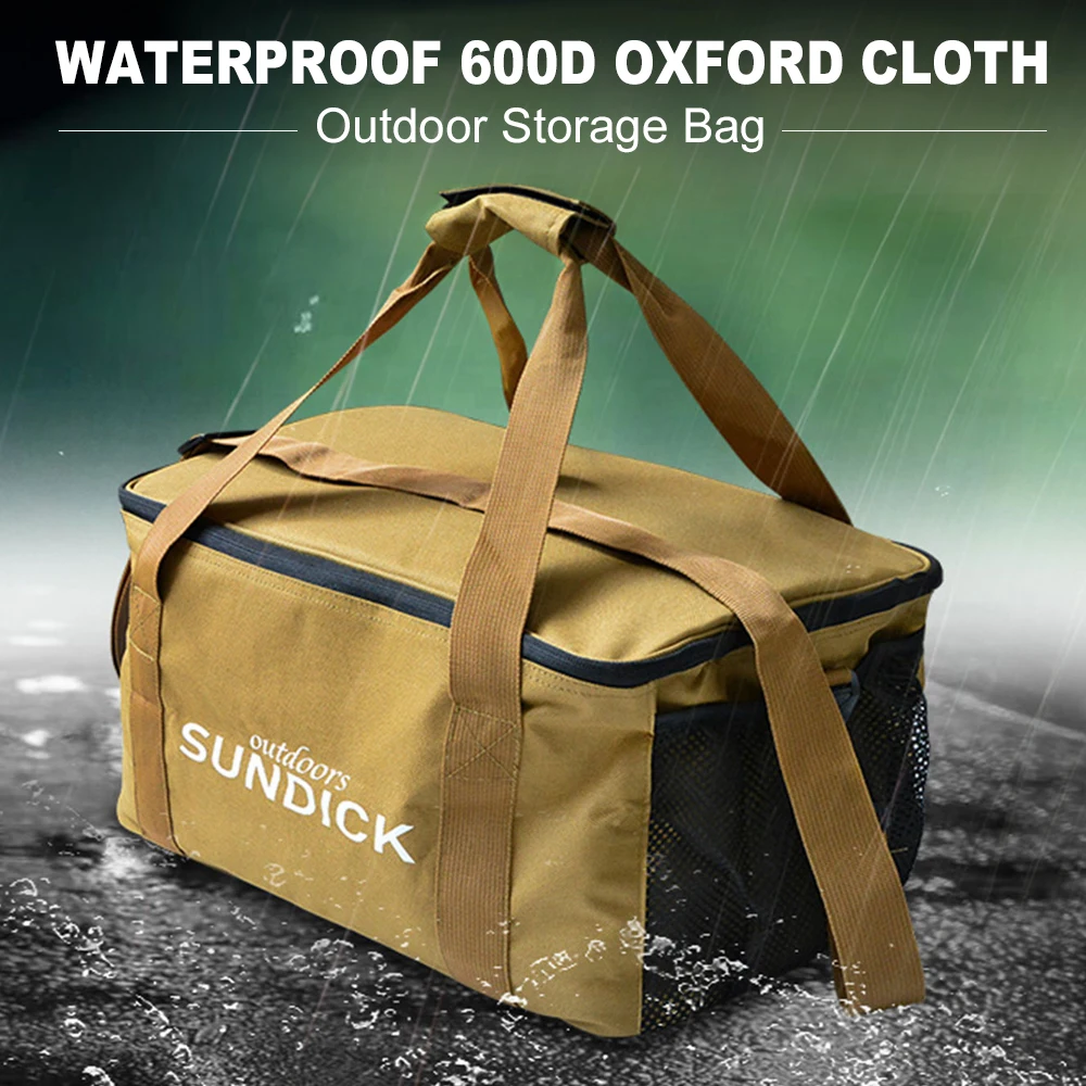 في الهواء الطلق حقيبة التخزين المحمولة سعة كبيرة أدوات المائدة السفر حقيبة وجبة حقيبة للتخييم نزهة أداة تجهيزات المطابخ أواني المنظم