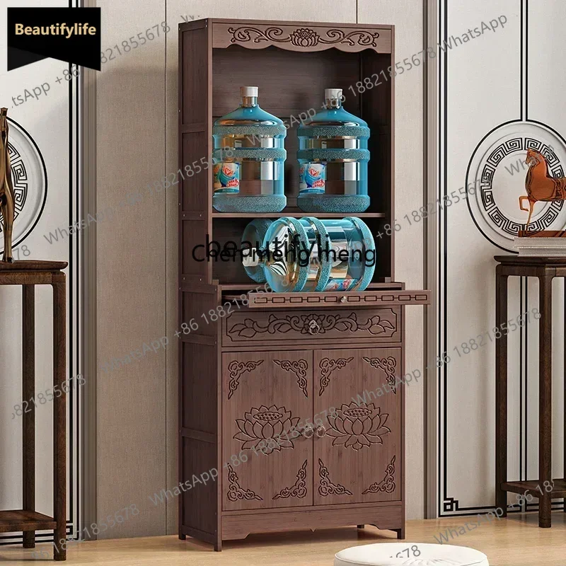 

New style Buddhist niche new Chinese vertical cabinet Shentai table Buddhist table household incense case Buddha statue cabinet