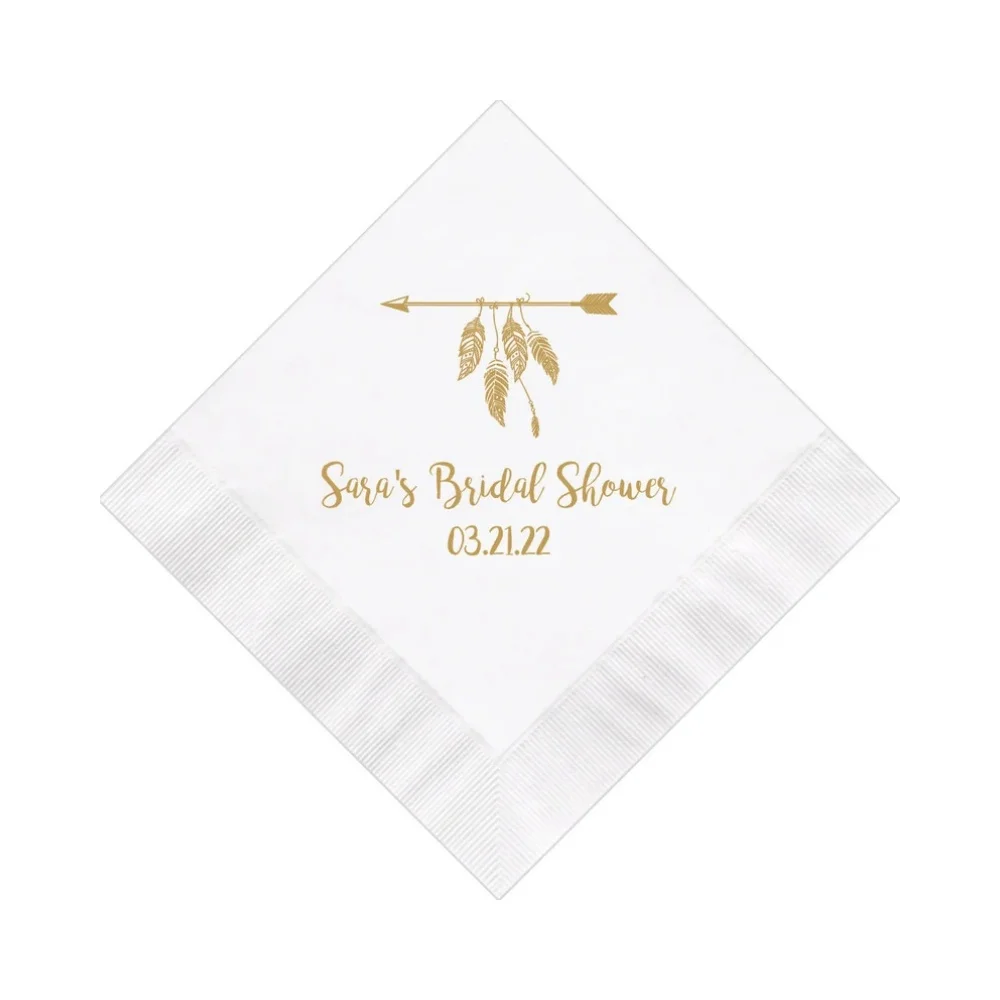 Personalized Napkins Beverage Luncheon Dinner Guest Towel Napkins Baby Shower Naming Custom Monogram LOTS of colors available