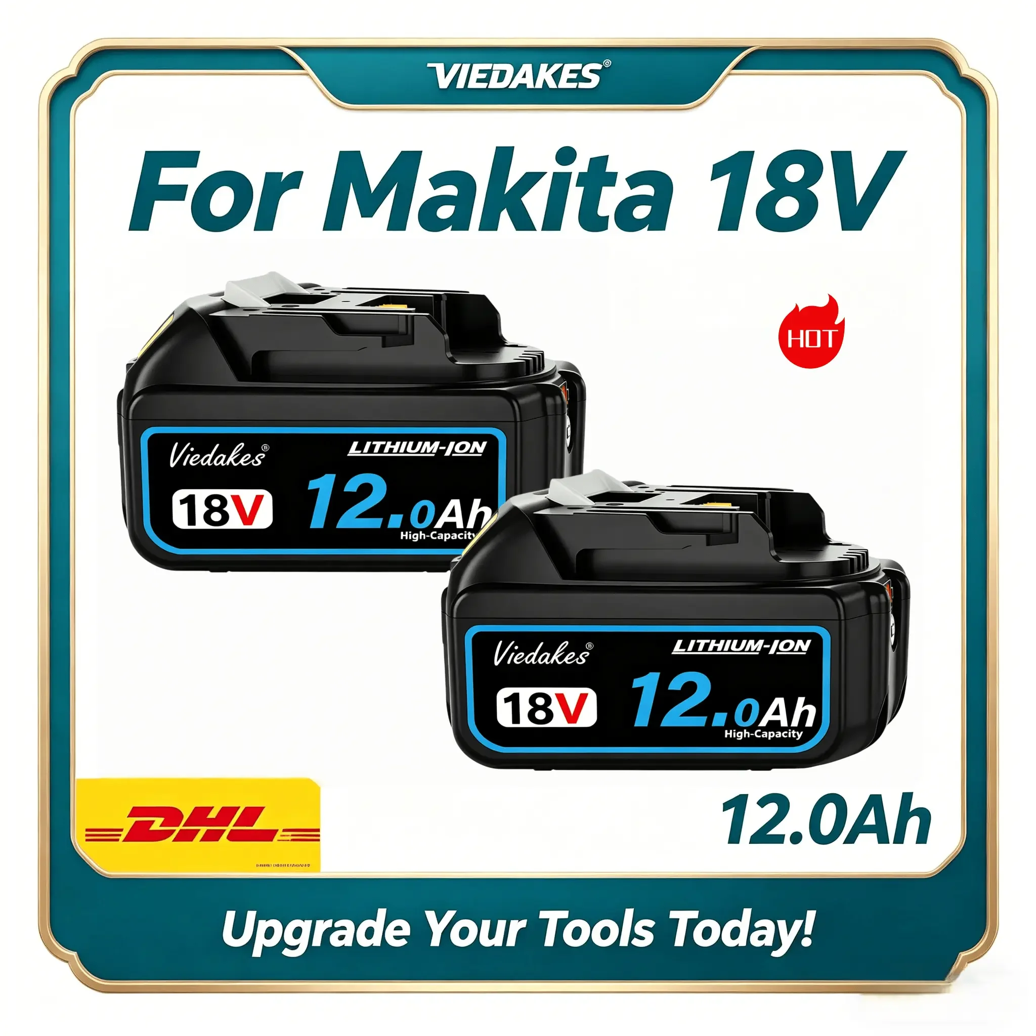 

For Makita 18V 12.0Ah High Performance Battery, Applicable for BL1860 Full LXT Cordless Tool Accessories