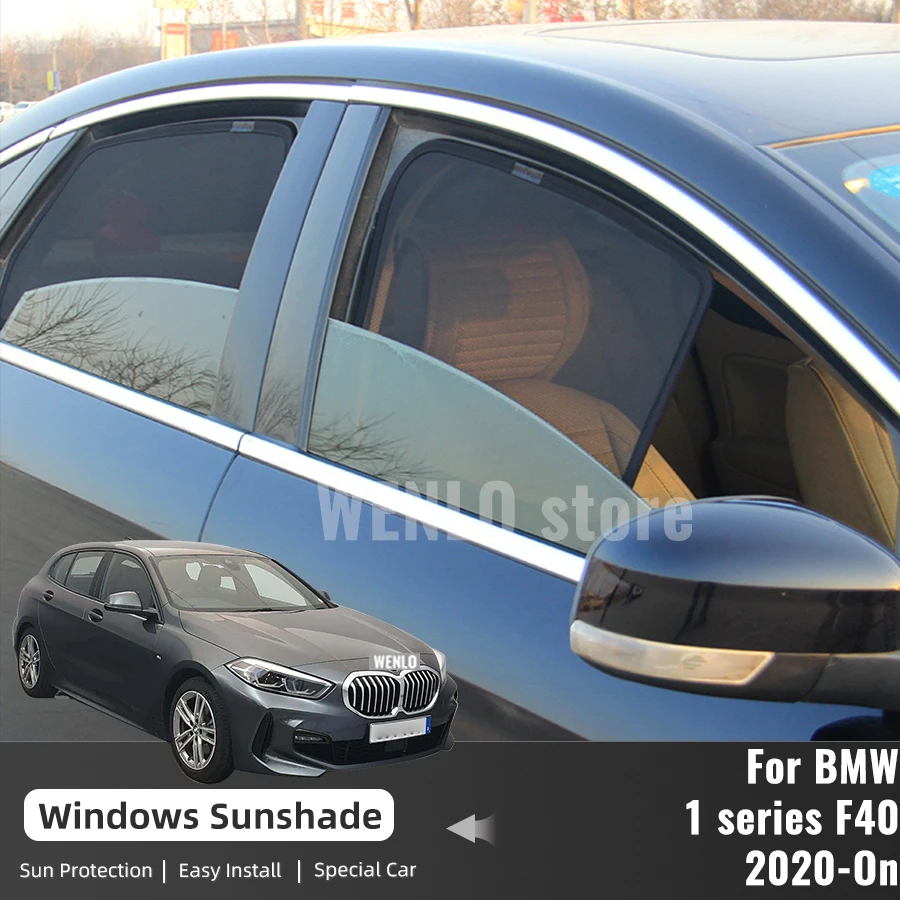 

For BMW 1 series F40 2020 2021 2022 2023 Car Curtain Window Sunshade Covers Magnetic Sun Shade Visor Solar Auto Accessories