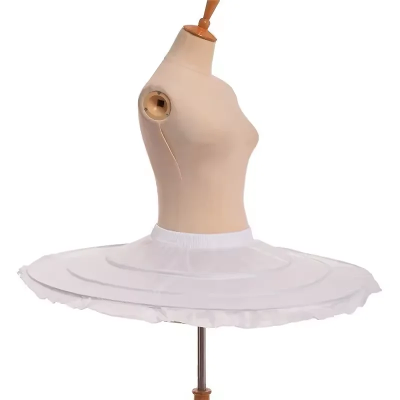 Venta al por mayor vestido de baile enagua de Ballet vestido corto enagua de Cosplay tres huesos enagua hinchada de Lolita Rockabilly crinolina