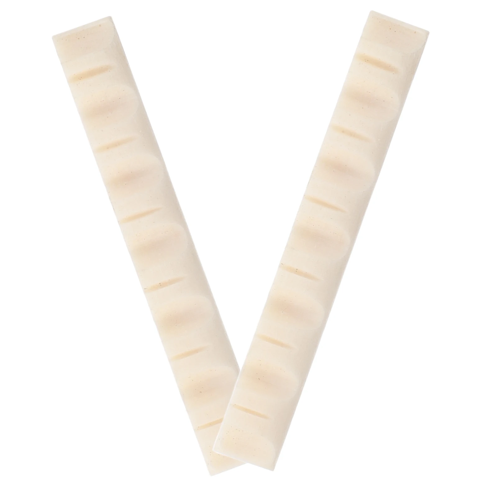 

2 Pcs Beef Bone Nut Nuts Acoustic Guitar Upgrades for Musical Instrument Replacement Neck Slot Parts Bridge Folk