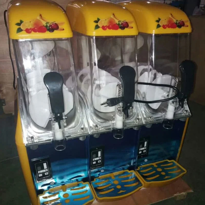 Hot Sale 220V Commercial 3 Tanks Ice Slush Machines on Sale Ice Cream and Slush Machine for Sale Banana