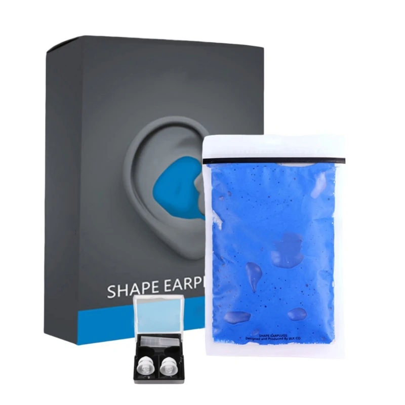 Tapones para los oídos silicona con forma moldeable, tapones para los oídos con cancelación ruido y bloqueo