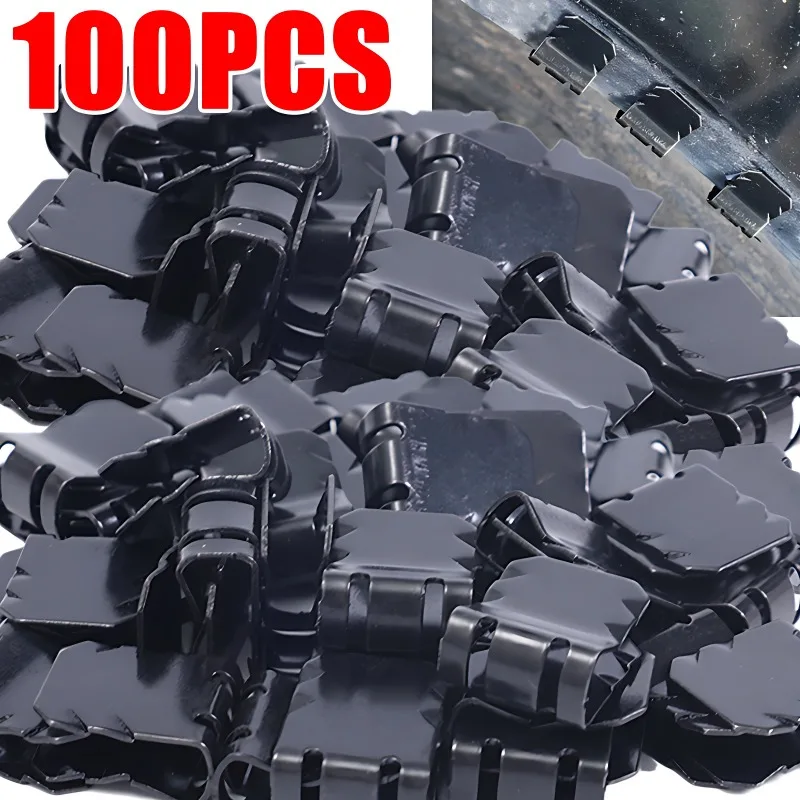 Para-lamas de carro em forma de u clipes de fixação auto motor guarda fivela braçadeira motocicleta caminhão paralama metal fivela fixa prendedor peças de ferro