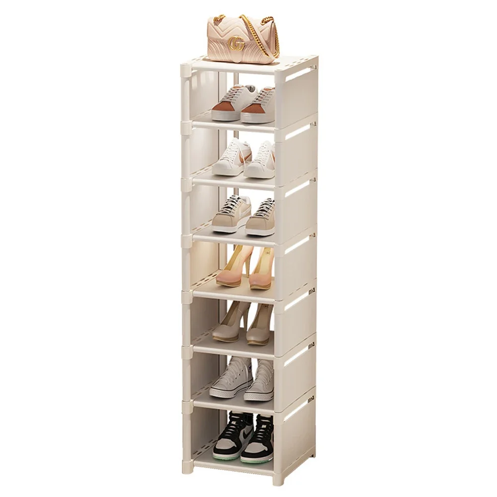 Shoe Rack Home Door Easy Entry Against The Wall Multi-Layer Dormitory Shoe Shelf Space Saving New Storage Cabinet Organization