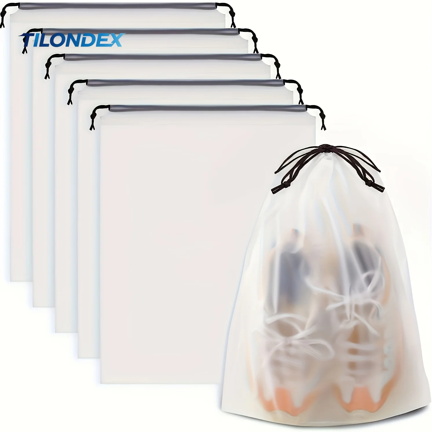 8/13pcs 30x40cmTransparent Waterproof Plastic Storage Bags Portable Reusable High-Quality Organizer Bags, Suitable for Travel