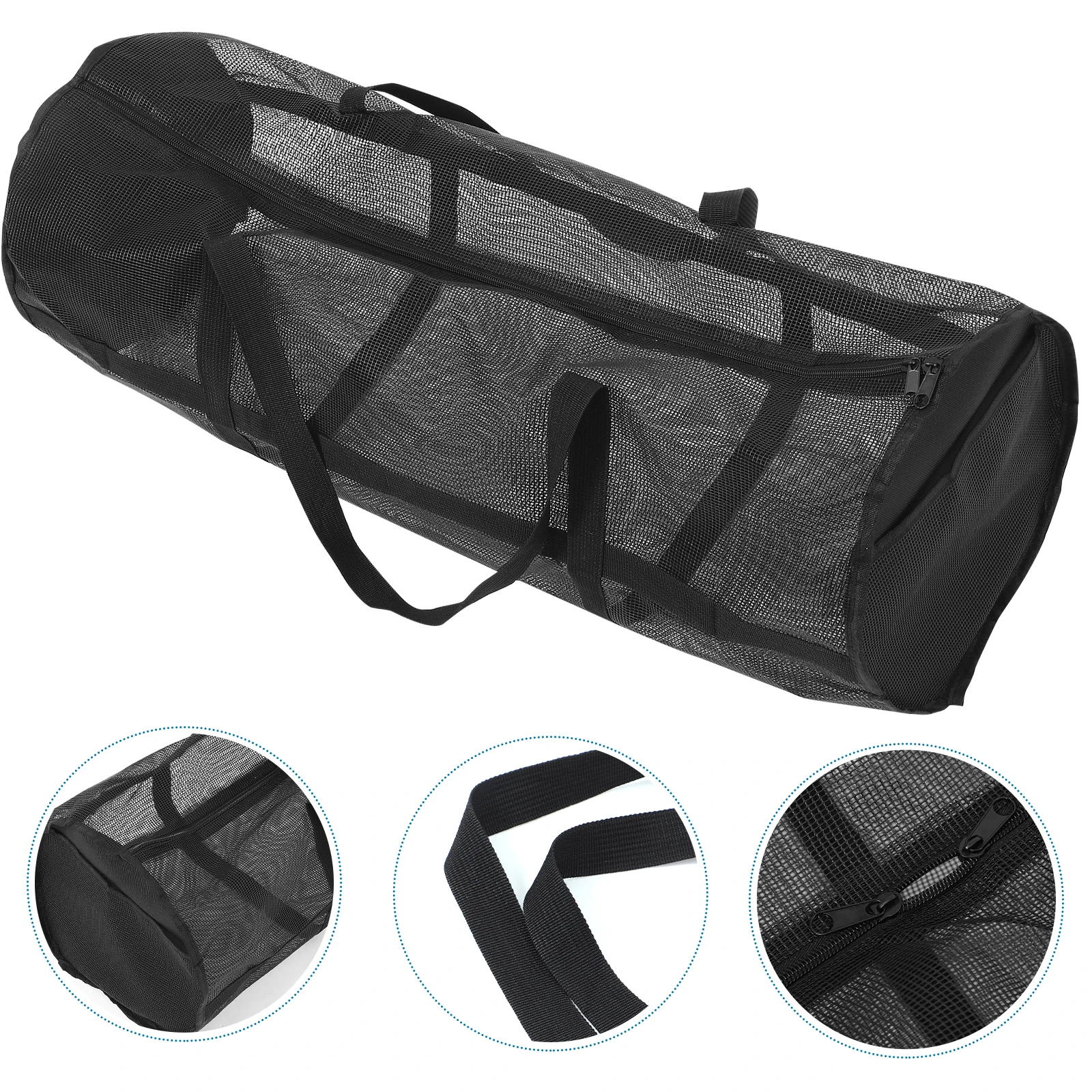 

Large Capacity Basketball Storage Mesh Sports Ball Carrying Bag For Soccer Volleyball Breathable Durable With Adjustable