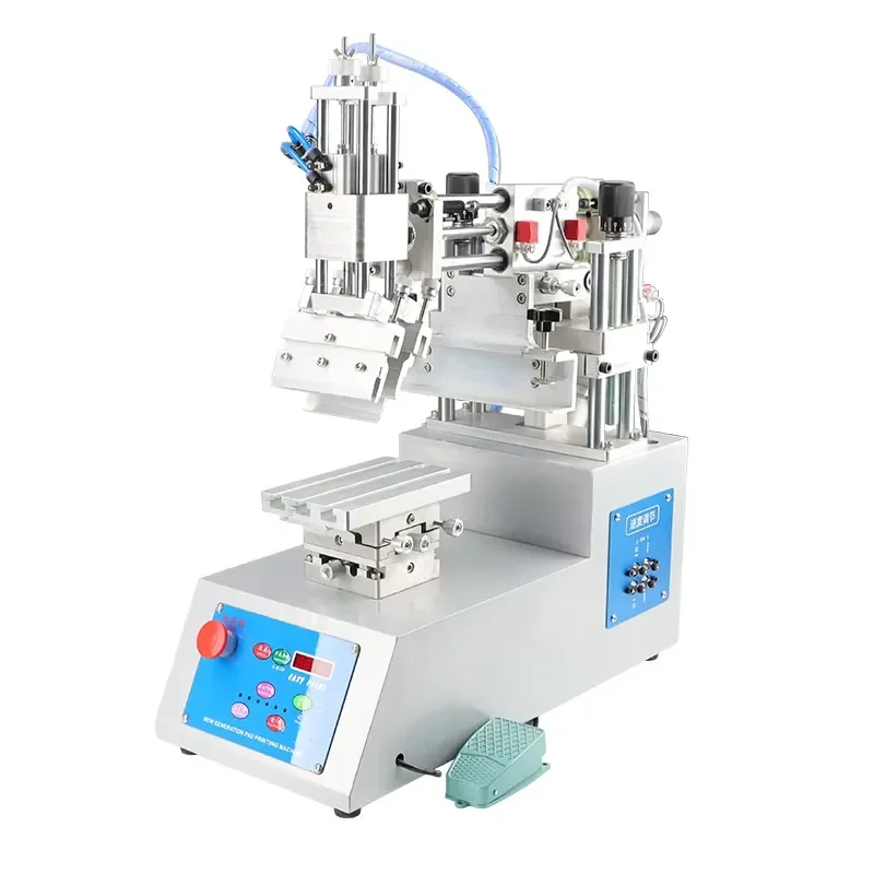 Mini Screen Print Machine Line Table Semi Flatbed Automatic Oblique-arm Screen Print Machine for Small Area Printing