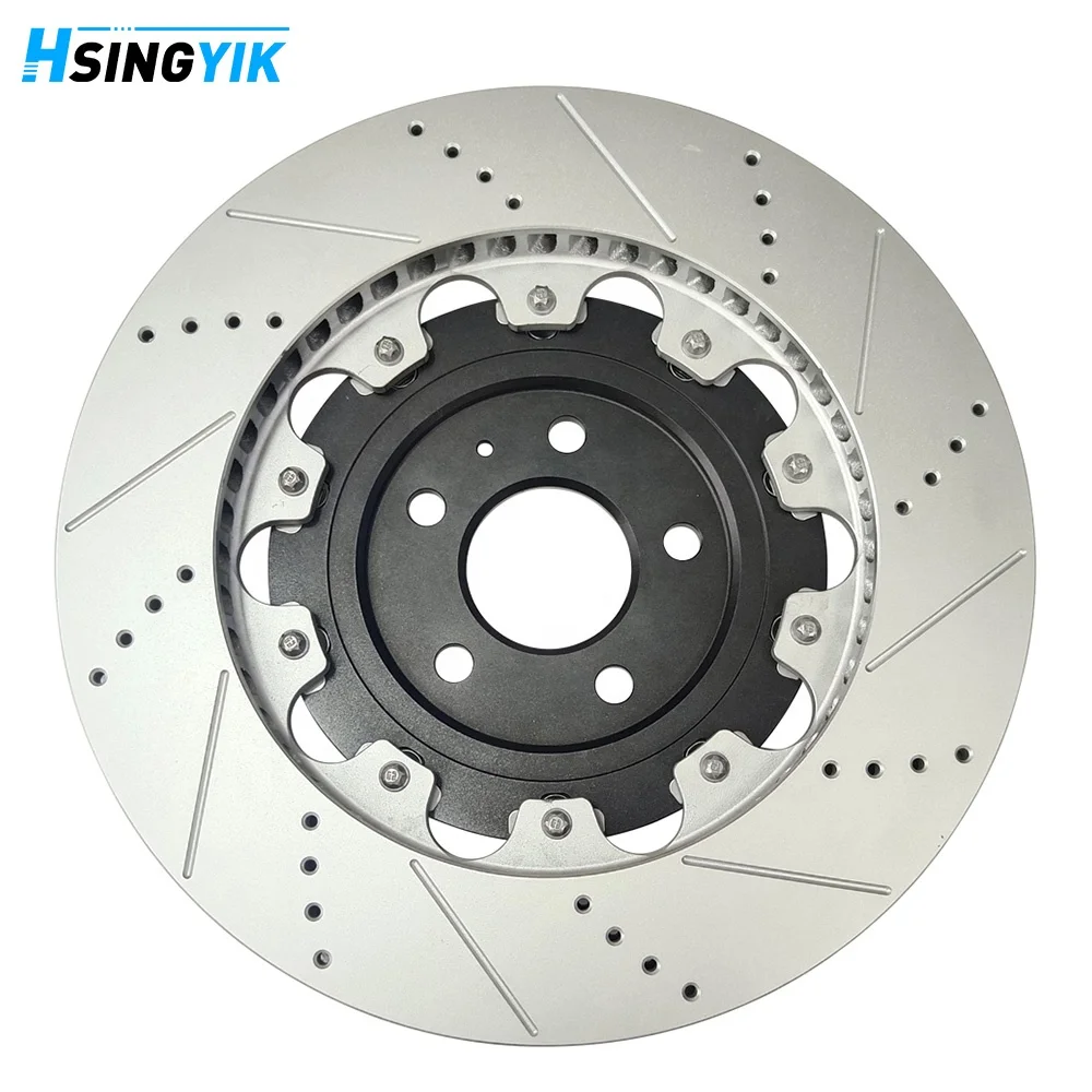 2 Piece Rotors Floating Break Disk Brake Disc For Audi S3 S7 Rs4