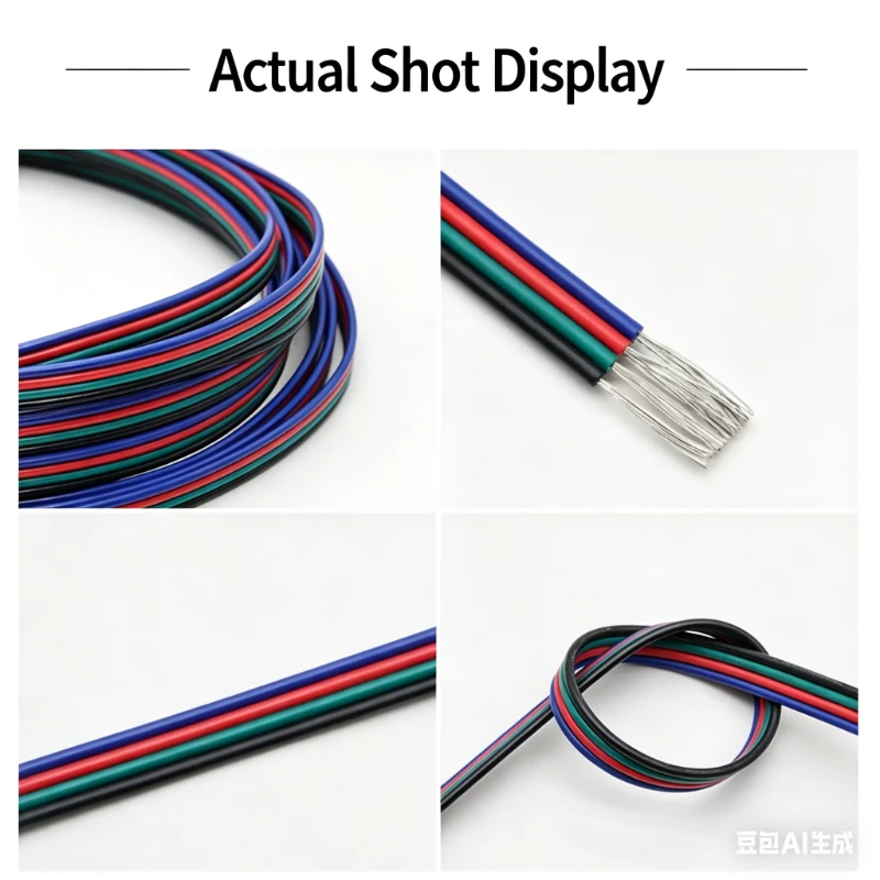 22-18AWG LED Strip Extension Wire 2-6PIN Connection Cable For WS2811 WS2812B 5050 RGB RGBW DIY Lighting Project Wiring Cord 5