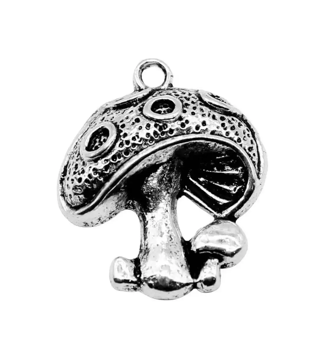 

10pcs 22*18mm Zinc alloy metal lovely mushroom design charms TL0020