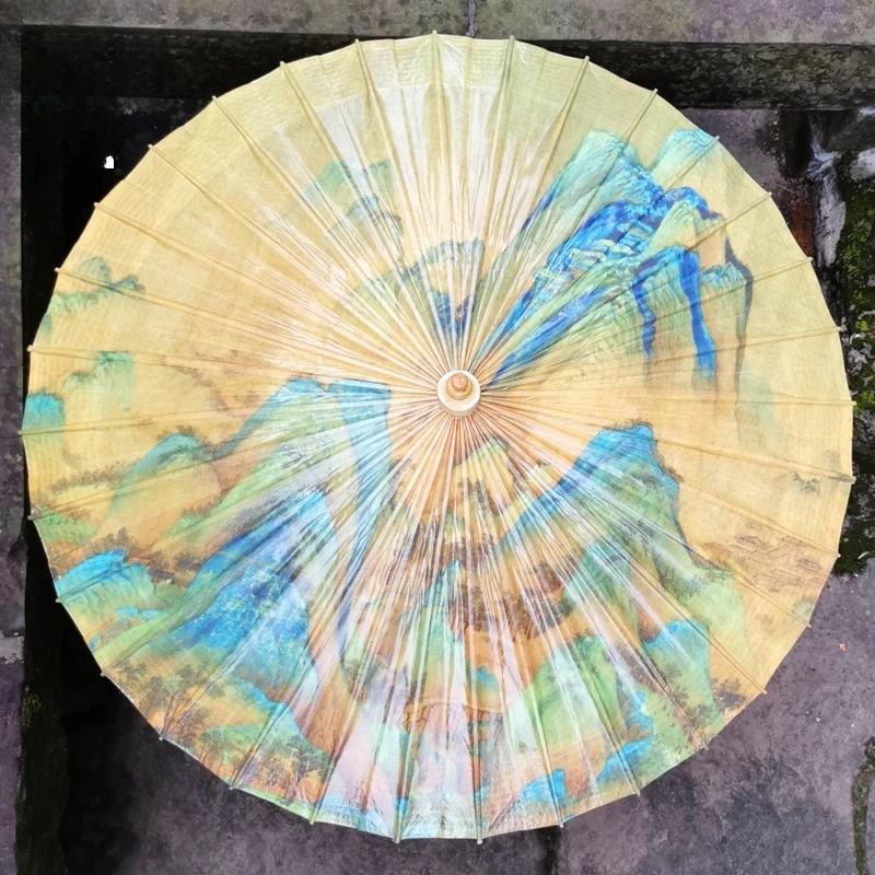 

Thousands of miles of Jiangshan oil-paper umbrella rainproof sunshade practical tung oil umbrella ancient style