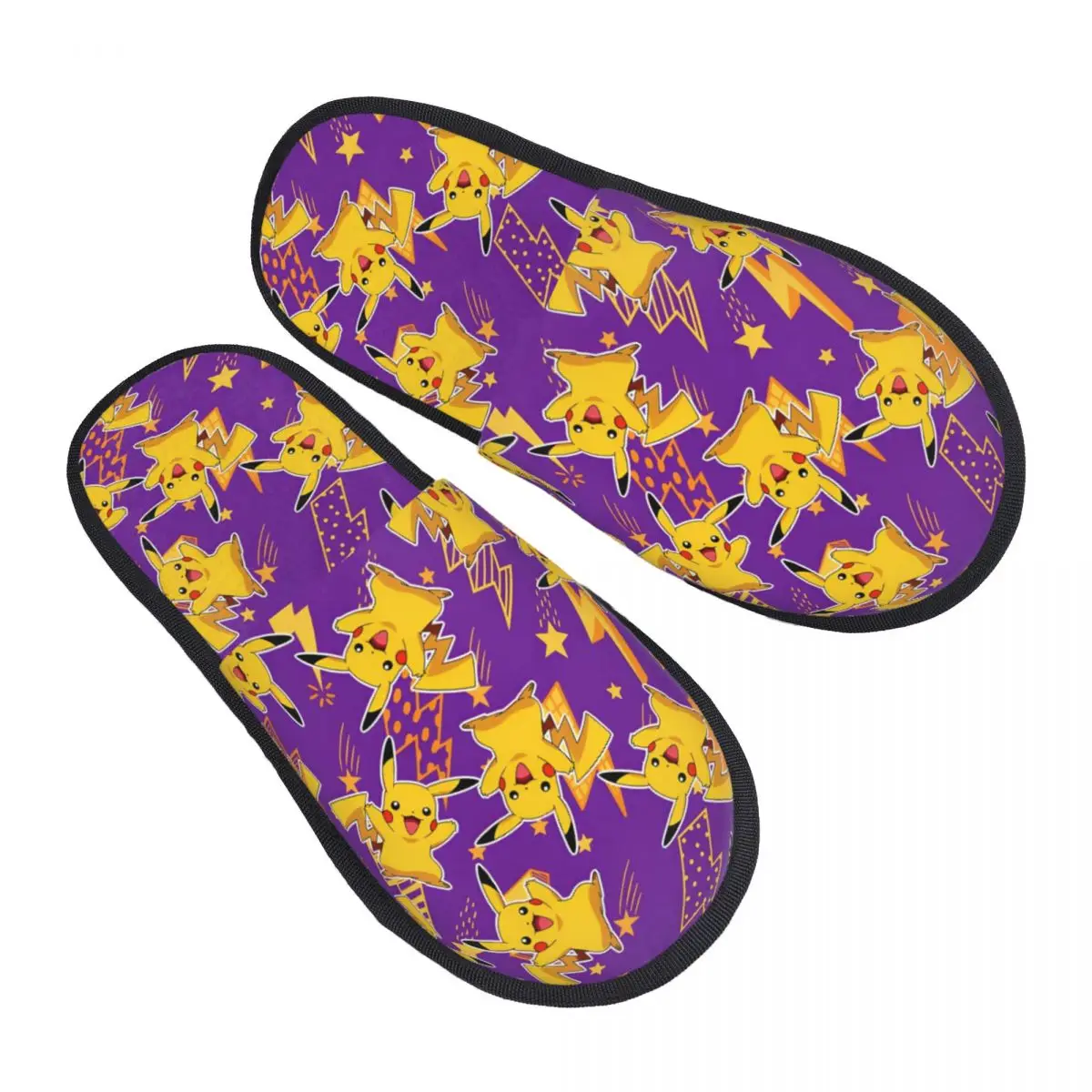 

Домашние тапочки Pikachus Squirtles Psyducks с тапочками из пены с эффектом памяти, подарок для домашней обуви унисекс с противоскользящей подошвой