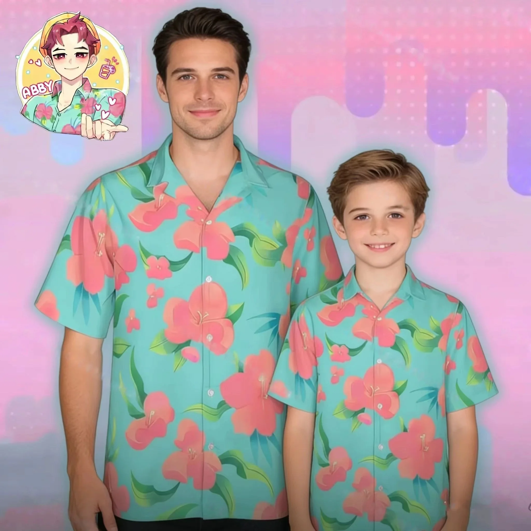 2026 Summer Hawaiian Shirt Hunter Inspired Hawaiian Men's Shirt Kids Cosplay Shirt Jinu Costume Shirt Men's Shirts Woman Shirts