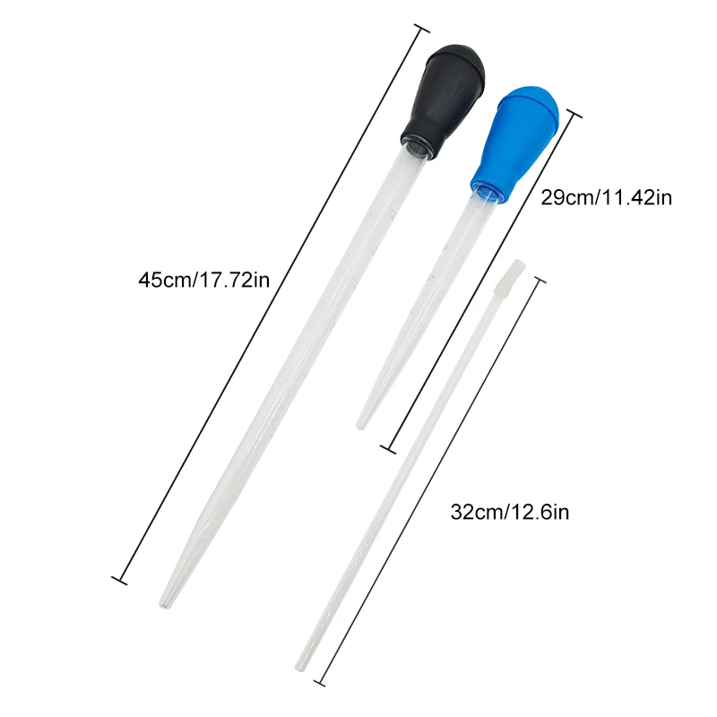Aquarium Siphon Lengthen Pipettes Fish Tank Vacuum Cleaner Simple Cleaning Tool for Aquarium Water Changer 29cm 54cm 30ml 50ml