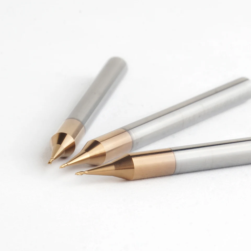 Imagem -04 - Valltools-extremidade do Carboneto de Tungstênio para o Router do Cnc com Micro Bola Haste mm Cortador do Metal R0.1-r0. 95 Milímetros Hrc60