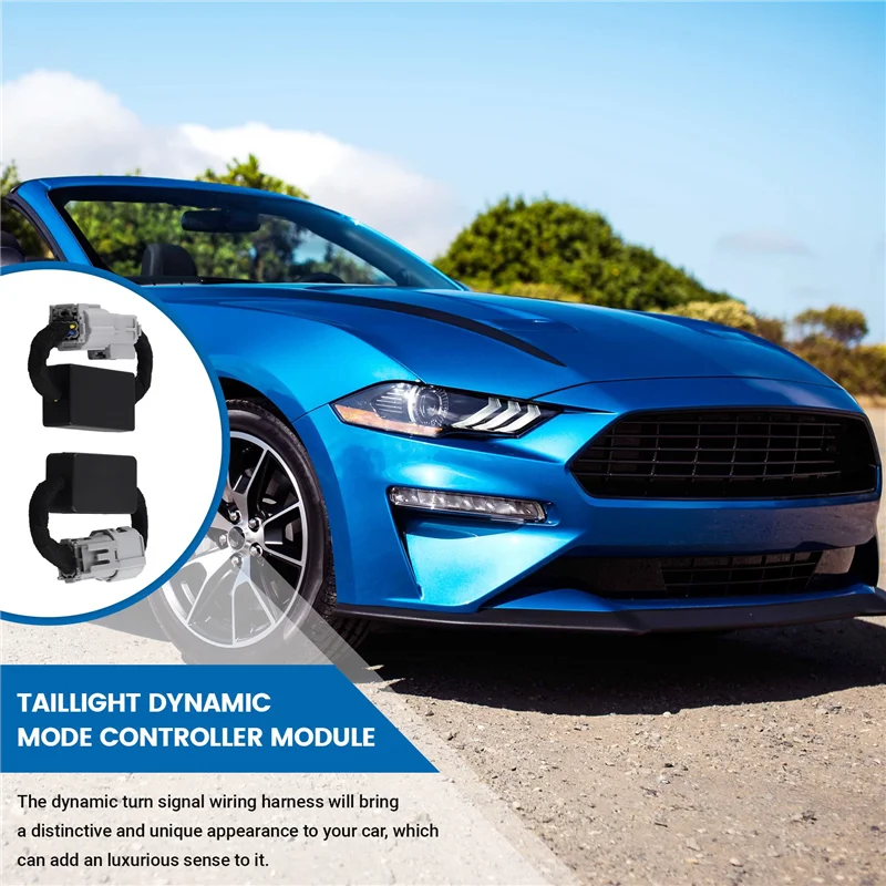 

Задние фонари, динамический адаптер указателя поворота, комплекты модулей мигалки (8 контактов: ЕС, AU) для Ford Mustang 2020-2024-A28K