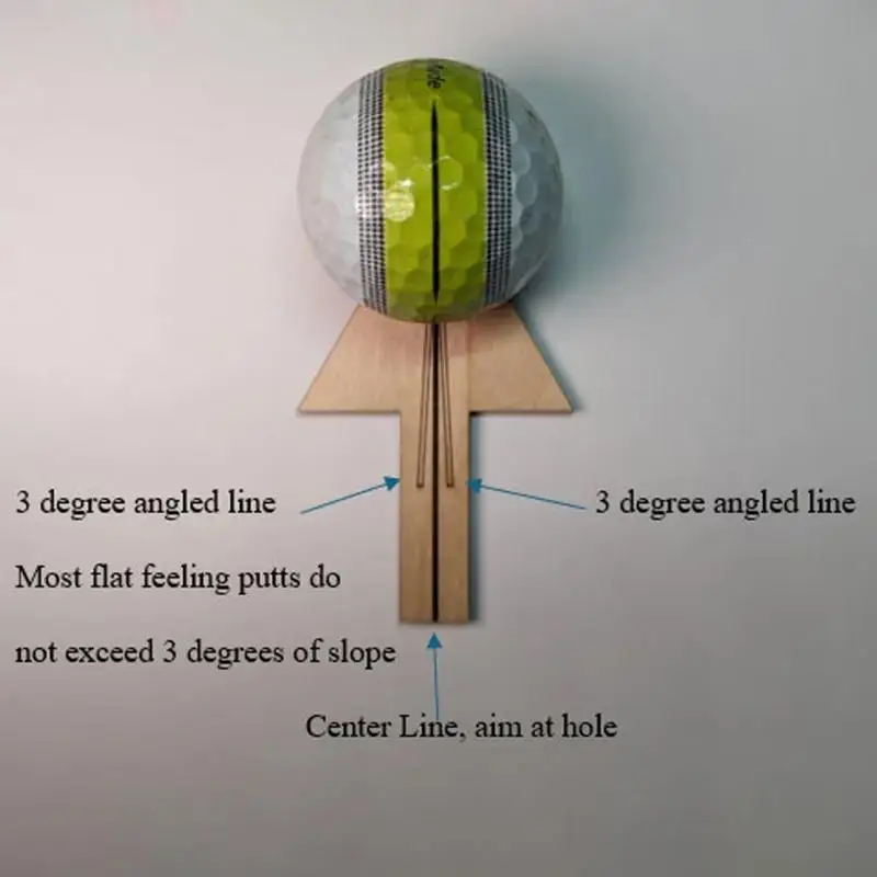 Golf Alignment Marker Golf Putting Marker Wooden Putter Aid Precision Putting Marker Ball Alignment Tool For Golfers Husband Dad