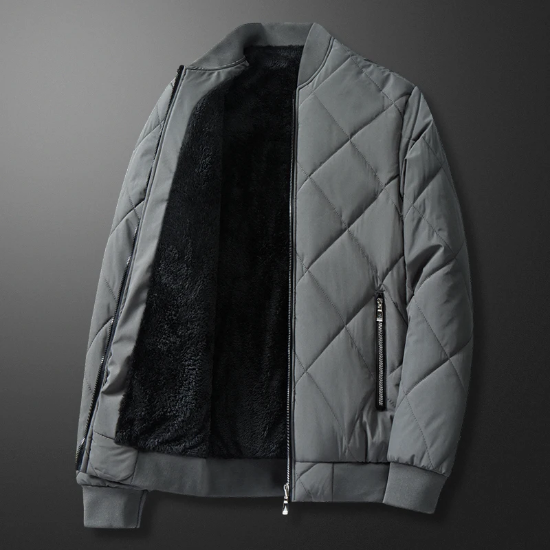 

Корейские трендовые повседневные мужские парки, утепленные, удобные хлопковые куртки, качественная ветрозащитная мужская одежда с воротником-стойкой, новинка зимы